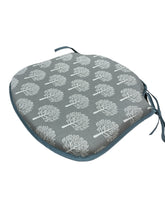 Load image into Gallery viewer, Mulberry Tree Smoke Grey Small Spindle Back Seat Pads For Garden, Patio, Kitchen, Dining