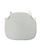 Load image into Gallery viewer, Plain Beige Linen Large Spindle Back Seat Pads For Garden, Patio, Kitchen, Dining