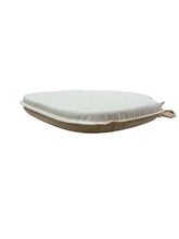 Load image into Gallery viewer, Plain Beige Linen Large Spindle Back Seat Pads For Garden, Patio, Kitchen, Dining