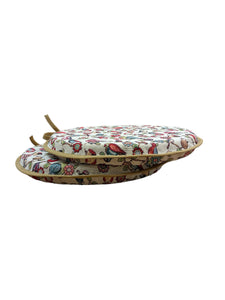 Birdy Tapestry Set of 2 Round Bistro Seat Pads 12" 14" 16"