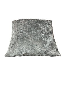 Silver Crushed Velvet Cushion/Scatter Cover 16" 18" 20" 22" 24"