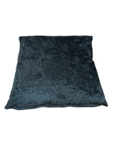 Load image into Gallery viewer, Black Crushed Velvet Cushion/Scatter Cover 16&quot; 18&quot; 20&quot; 22&quot; 24&quot;