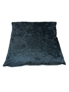 Black Crushed Velvet Cushion/Scatter Cover 16" 18" 20" 22" 24"