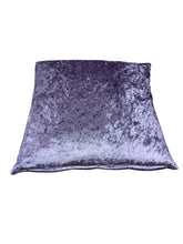 Load image into Gallery viewer, Purple Crushed Velvet Cushion/Scatter Cover 16" 18" 20" 22" 24"