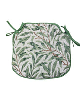 Load image into Gallery viewer, William Morris - Willow Bough Sage Tapestry Small Spindle Back Seat Pads For Garden, Patio, Kitchen, Dining