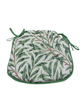 Load image into Gallery viewer, William Morris - Willow Bough Sage Tapestry Small Spindle Back Seat Pads For Garden, Patio, Kitchen, Dining