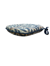 Load image into Gallery viewer, William Morris - Willow Bough Azure Tapestry Small Spindle Back Seat Pads For Garden, Patio, Kitchen, Dining