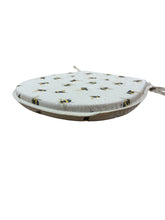 Load image into Gallery viewer, Honey Bee's Linen D-Shaped Seat Pads For Garden, Patio, Kitchen, Dining