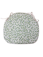 Load image into Gallery viewer, Green Leaves Large Spindle Back Seat Pads For Garden, Patio, Kitchen, Dining