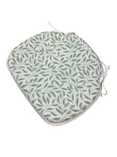 Load image into Gallery viewer, Green Leaves Large Spindle Back Seat Pads For Garden, Patio, Kitchen, Dining