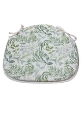 Load image into Gallery viewer, Green &amp; Grey Floral Large Spindle Back Seat Pads For Garden, Patio, Kitchen, Dining