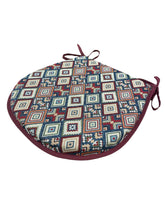 Load image into Gallery viewer, Aztec Tapestry D-Shaped Seat Pads For Garden, Patio, Kitchen, Dining