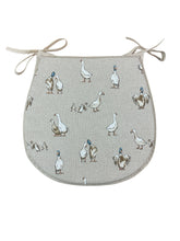 Load image into Gallery viewer, Shabby Ducks D-Shaped Seat Pads For Garden, Patio, Kitchen, Dining