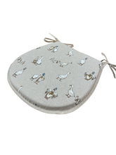 Load image into Gallery viewer, Shabby Ducks D-Shaped Seat Pads For Garden, Patio, Kitchen, Dining