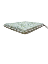 Load image into Gallery viewer, Green &amp; Grey Floral Tapered Seat Pads For Garden, Patio, Kitchen, Dining