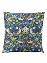 Load image into Gallery viewer, William Morris - Strawberry Thief Navy 100% Cotton Cushion/Scatter Cover 16" 18" 20" 22" 24"
