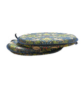 Load image into Gallery viewer, William Morris - Strawberry Thief Navy 100% Cotton Set Of 2 Round Bistro Seat Pads