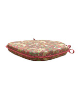 Load image into Gallery viewer, William Morris - Strawberry Thief Crimson 100% Cotton Large Spindle Back Seat Pads For Garden, Patio, Kitchen, Dining
