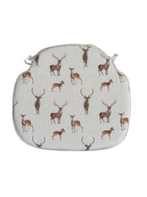 Load image into Gallery viewer, Stag &amp; Deer Large Spindle Back Seat Pads For Garden, Patio, Kitchen, Dining