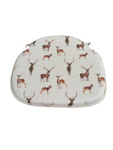 Load image into Gallery viewer, Stag &amp; Deer Large Spindle Back Seat Pads For Garden, Patio, Kitchen, Dining