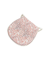 Load image into Gallery viewer, William Morris - Willow Bough Rust 100% Cotton D-Shaped Seat Pads For Garden, Patio, Kitchen, Dining
