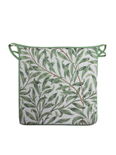 Load image into Gallery viewer, William Morris - Willow Bough Sage Tapestry Square Tie-On Seat Pads Dining/Patio/Garden/Kitchen