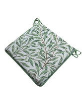 Load image into Gallery viewer, William Morris - Willow Bough Sage Tapestry Square Tie-On Seat Pads Dining/Patio/Garden/Kitchen