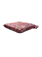 Load image into Gallery viewer, William Red Tapestry Square Tie-On Seat Pads Dining/Patio/Garden/Kitchen