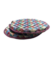Big Holland Tapestry Set of 2 Round Bistro Seat Pads 12" 14" 16"