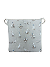 Load image into Gallery viewer, Shabby Ducks Square Tie-On Seat Pads Dining/Patio/Garden/Kitchen