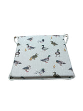 Load image into Gallery viewer, Mallard Ducks Square Tie-On Seat Pads Dining/Patio/Garden/Kitchen