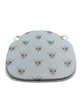 Load image into Gallery viewer, Highland Cow Large Spindle Back Seat Pads For Garden, Patio, Kitchen, Dining
