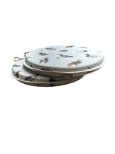 Load image into Gallery viewer, Mallard Ducks Set of 2 Round Bistro Seat Pads For Garden/Patio
