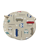 Load image into Gallery viewer, Campervan Set of 2 Round Bistro Seat Pads For Garden/Patio