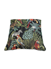 Load image into Gallery viewer, Rainforest Black Tapestry Cushion/Scatter Cover 16" 18" 20" 22" 24"