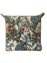 Load image into Gallery viewer, Rainforest Natural Tapestry Square Tie-On Seat Pads Dining/Patio/Garden/Kitchen