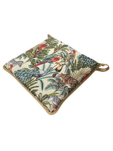 Load image into Gallery viewer, Rainforest Natural Tapestry Square Tie-On Seat Pads Dining/Patio/Garden/Kitchen