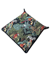 Load image into Gallery viewer, Rainforest Black Tapestry Tapered Seat Pads For Garden, Patio, Kitchen, Dining