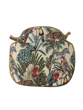 Load image into Gallery viewer, Rainforest Natural Tapestry Large Spindle Back Seat Pads For Garden, Patio, Kitchen, Dining