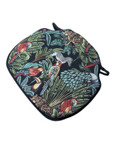 Load image into Gallery viewer, Rainforest Black Tapestry Large Spindle Back Seat Pads For Garden, Patio, Kitchen, Dining