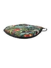 Load image into Gallery viewer, Rainforest Black Tapestry D-Shaped Seat Pads For Garden, Patio, Kitchen, Dining
