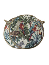 Load image into Gallery viewer, Rainforest Natural Tapestry Set of 2 Round Bistro Seat Pads 12" 14" 16"