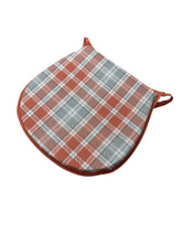 Load image into Gallery viewer, Highland Check Autumn D-Shaped Seat Pads For Garden, Patio, Kitchen, Dining