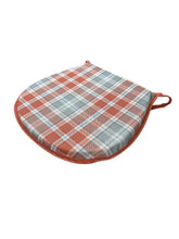 Load image into Gallery viewer, Highland Check Autumn D-Shaped Seat Pads For Garden, Patio, Kitchen, Dining