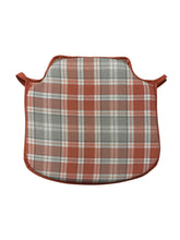 Load image into Gallery viewer, Highland Check Autumn Small Spindle Back Seat Pads For Garden, Patio, Kitchen, Dining