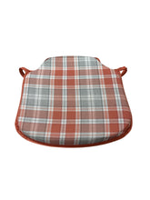 Load image into Gallery viewer, Highland Check Autumn Small Spindle Back Seat Pads For Garden, Patio, Kitchen, Dining