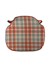 Load image into Gallery viewer, Highland Check Autumn Large Spindle Back Seat Pads For Garden, Patio, Kitchen, Dining