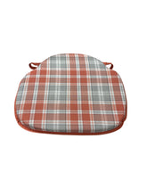 Load image into Gallery viewer, Highland Check Autumn Large Spindle Back Seat Pads For Garden, Patio, Kitchen, Dining