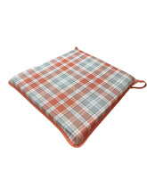 Load image into Gallery viewer, Highland Check Autumn Tapered Seat Pads For Garden, Patio, Kitchen, Dining
