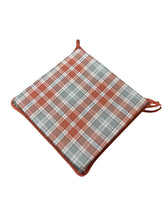 Load image into Gallery viewer, Highland Check Autumn Square Tie-On Seat Pads Dining/Patio/Garden/Kitchen